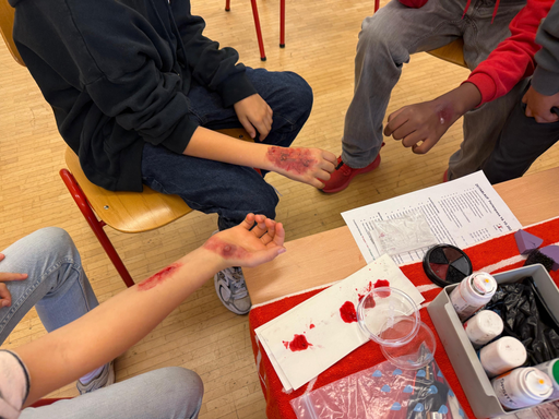 Wunden schminken mit dem Samariterverein
